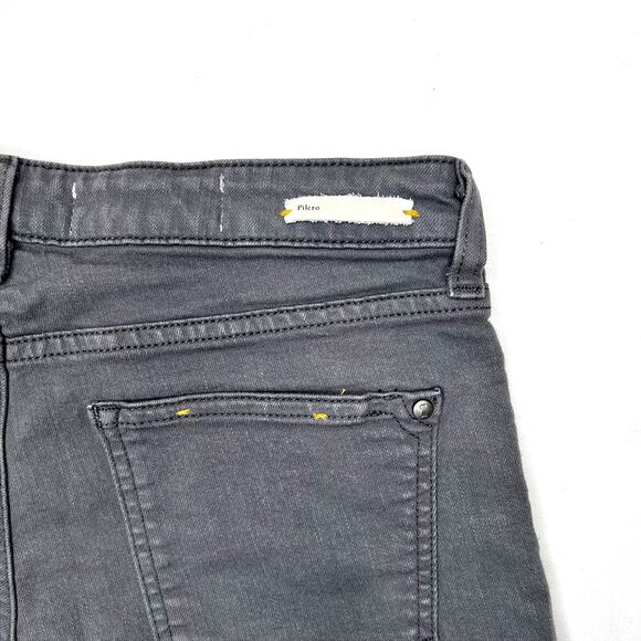 Anthropologie Pilcro Stet Rolled-Up Hem Denim Shorts Grey size 26 - Picture 7 of 9